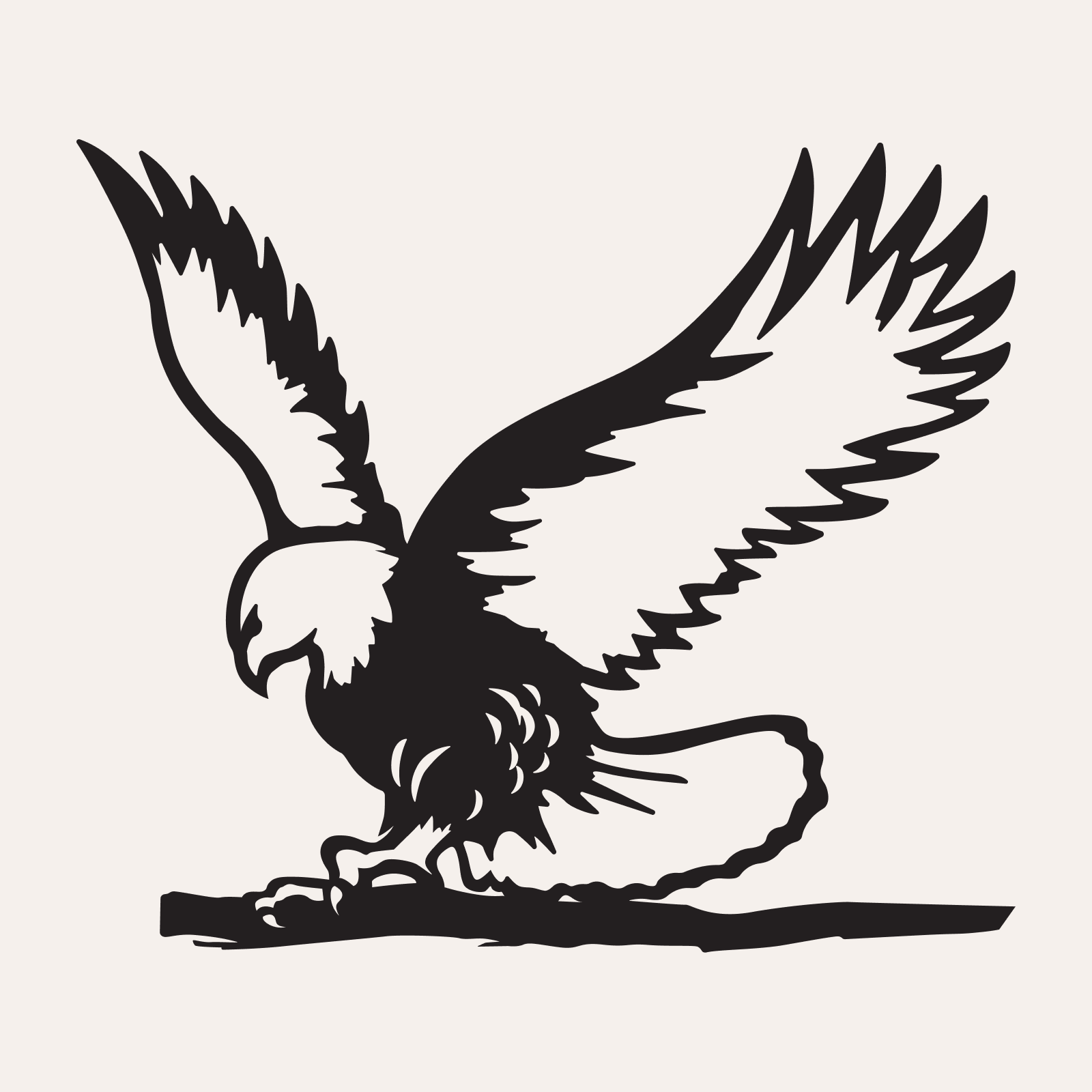 Flying Free steel silhouette
